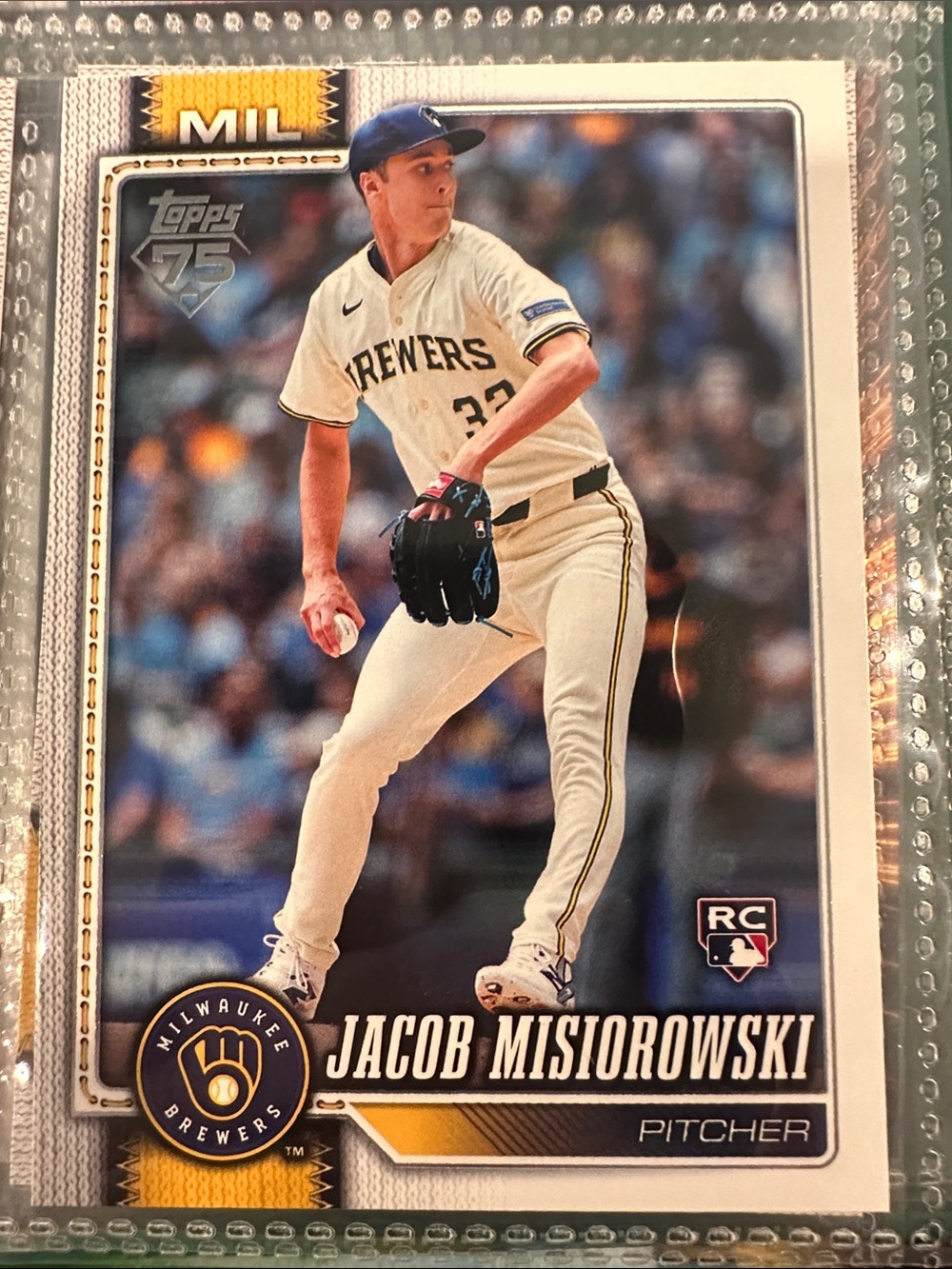 Topps Milwaukee Brewers Jacob Misiorowski RC card